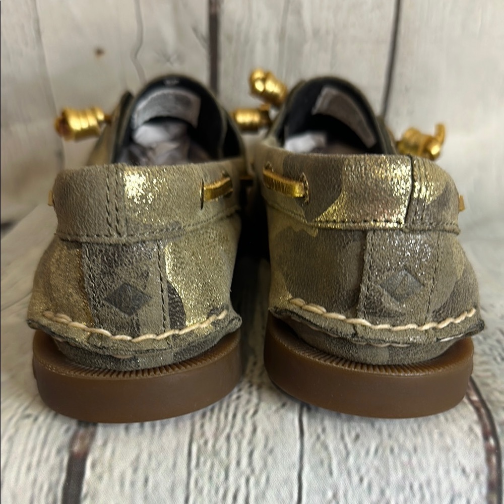 Sperry Gold Camouflage Boat Shoes - Picture 3 of 8